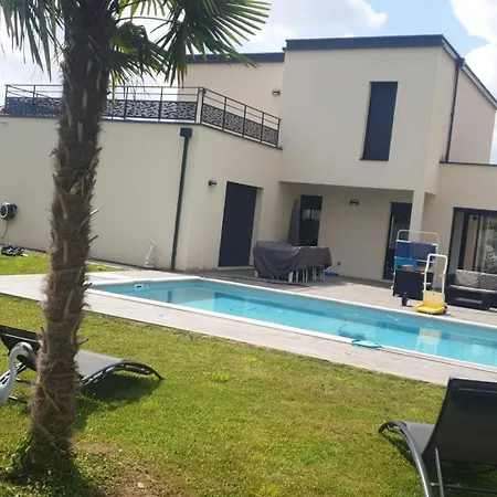 Location Villa Moderne Piscine Macon Exterior photo
